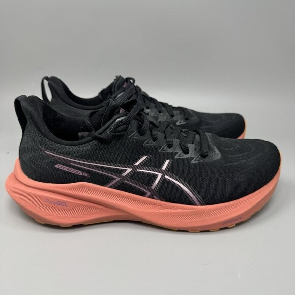 Asics Womens GT 2000 13 Road Running Shoes Sneakers Size 8.5 Black - Picture 1 of 9